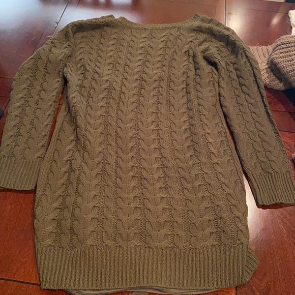 Green sweater dress - Picture 3 of 4